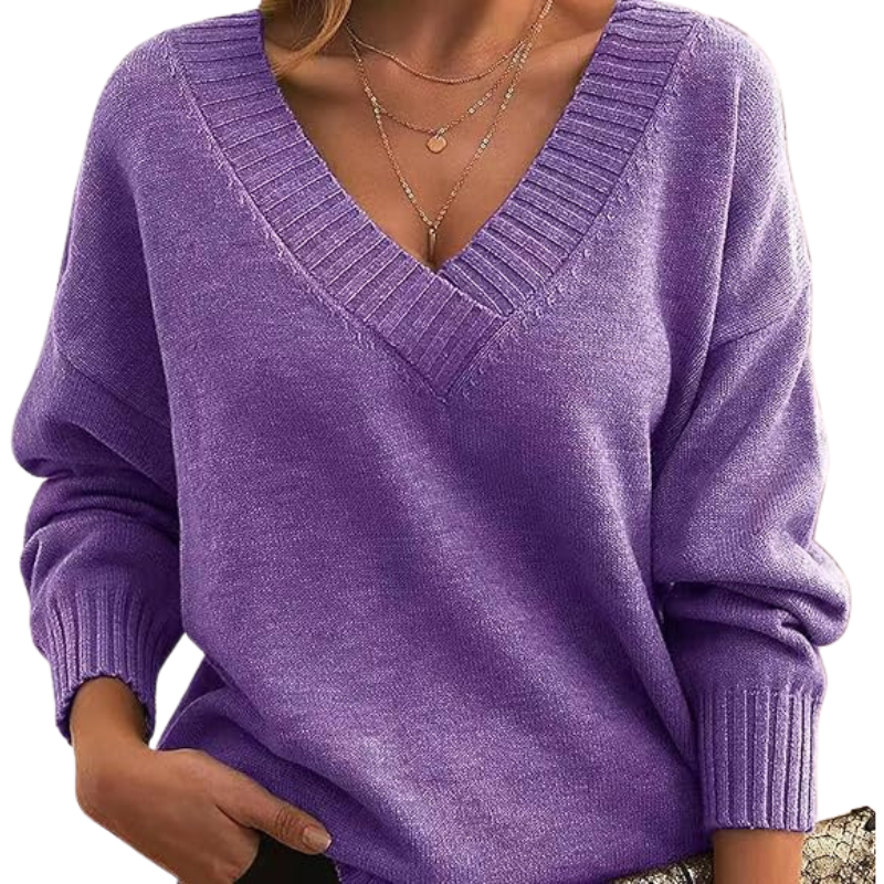 Luxurious V-Neck Cashmere Sweater, Perfect for Everyday Wear