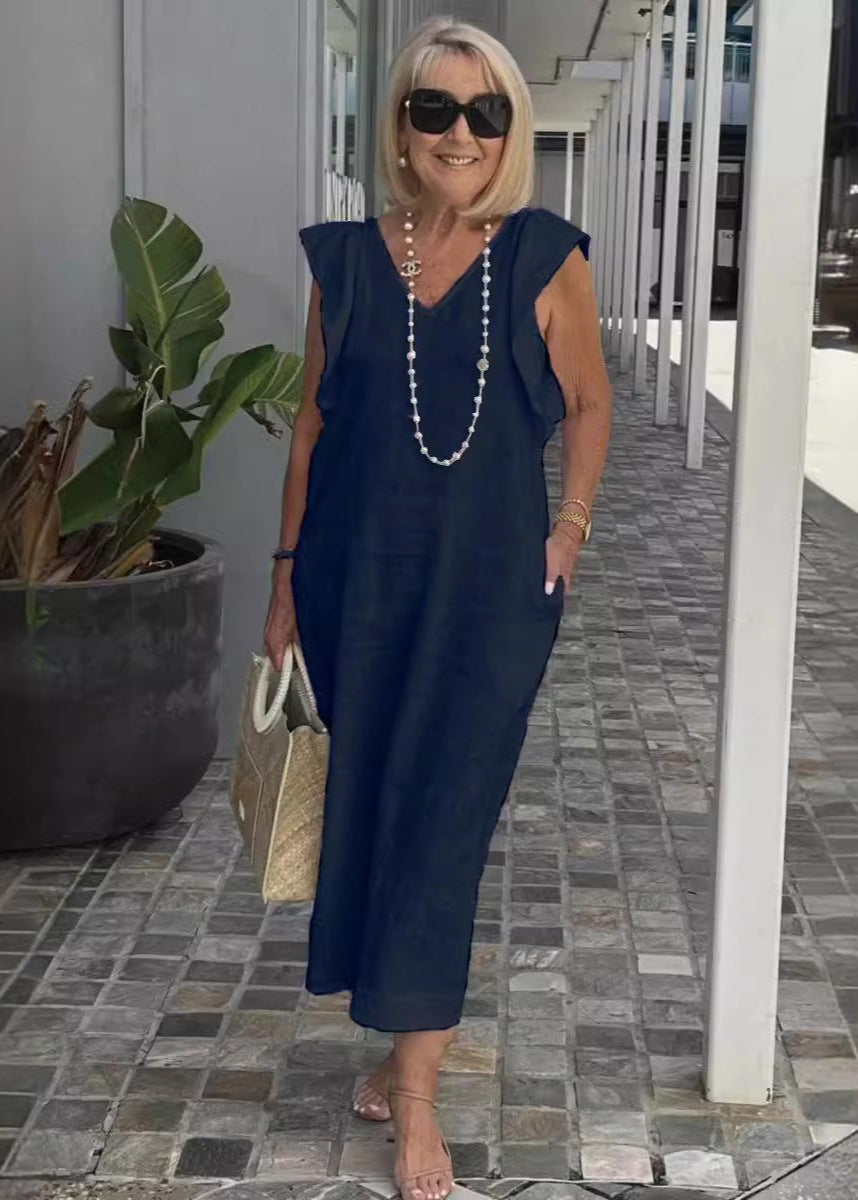 Nora – Sleeveless V-Neck Dress