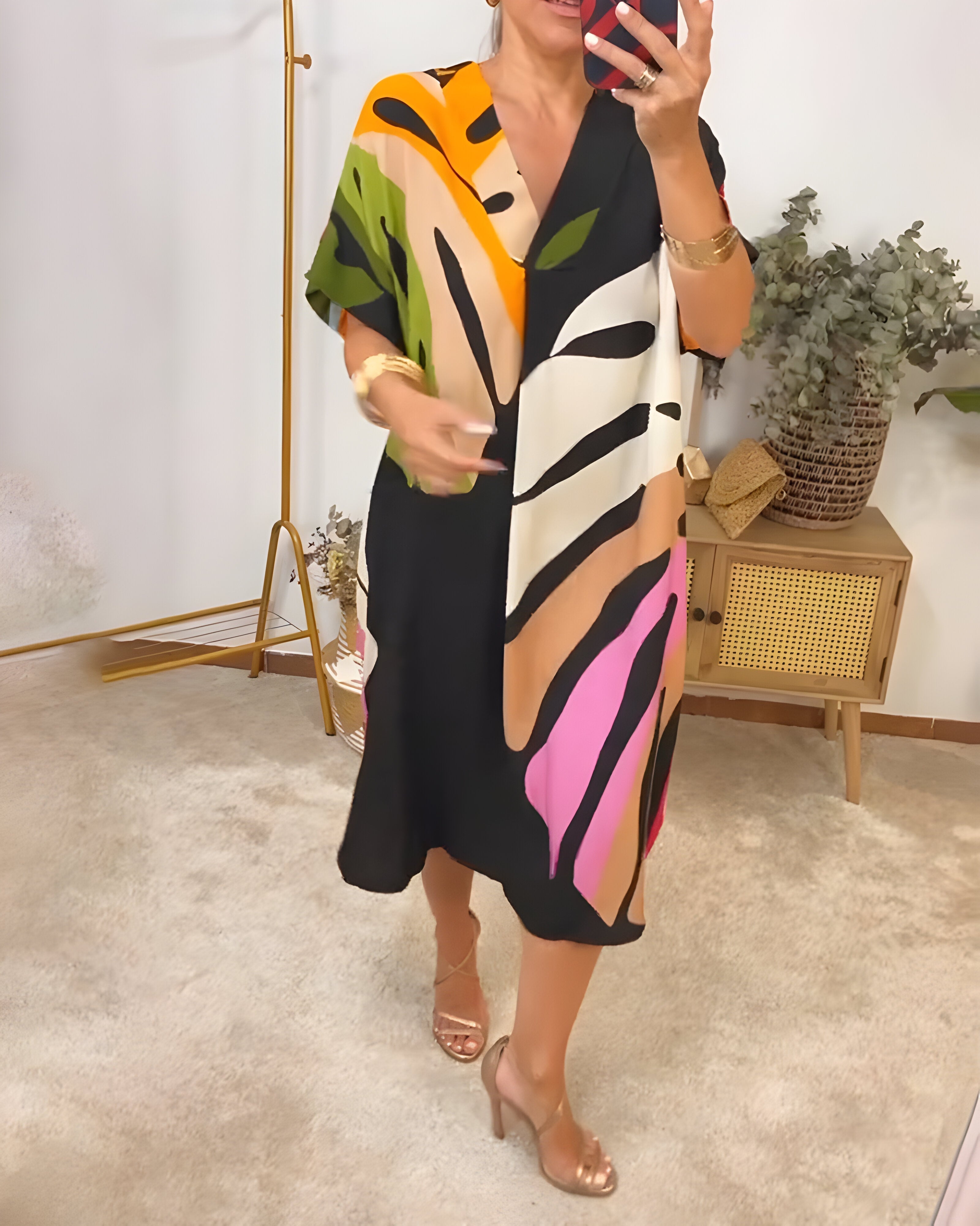Rosaline™ - Vibrant Casual Dress