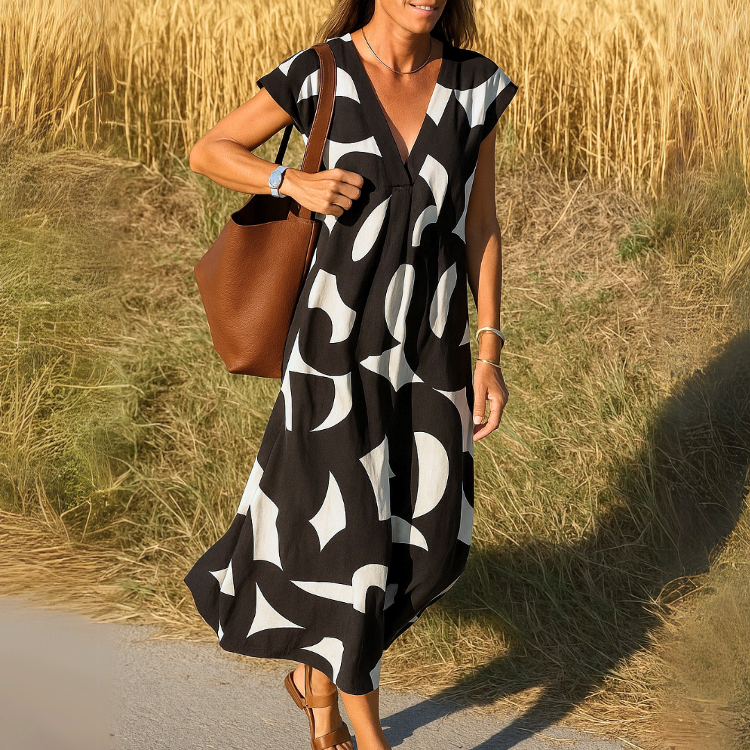 Amina™ Dress – Summer Freedom Graphic Print
