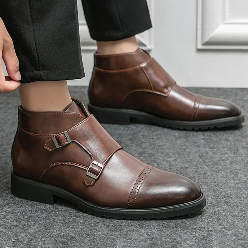 Parker | Synthetic Boots with Double Buckle