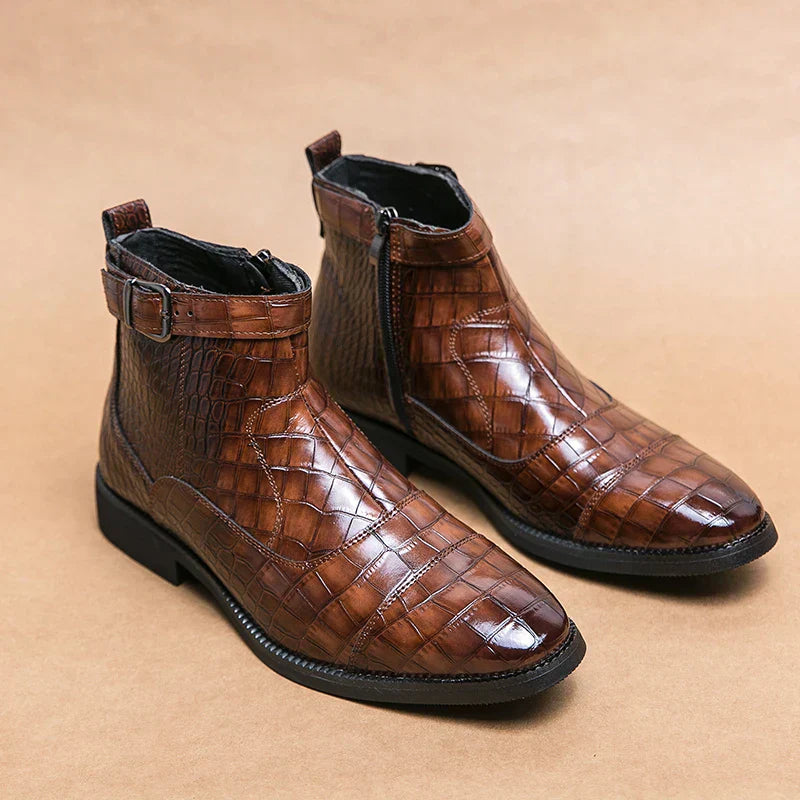 Dylan | Faux Leather Shoes with Clasp
