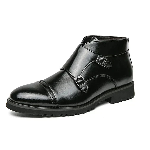 Parker | Synthetic Boots with Double Buckle