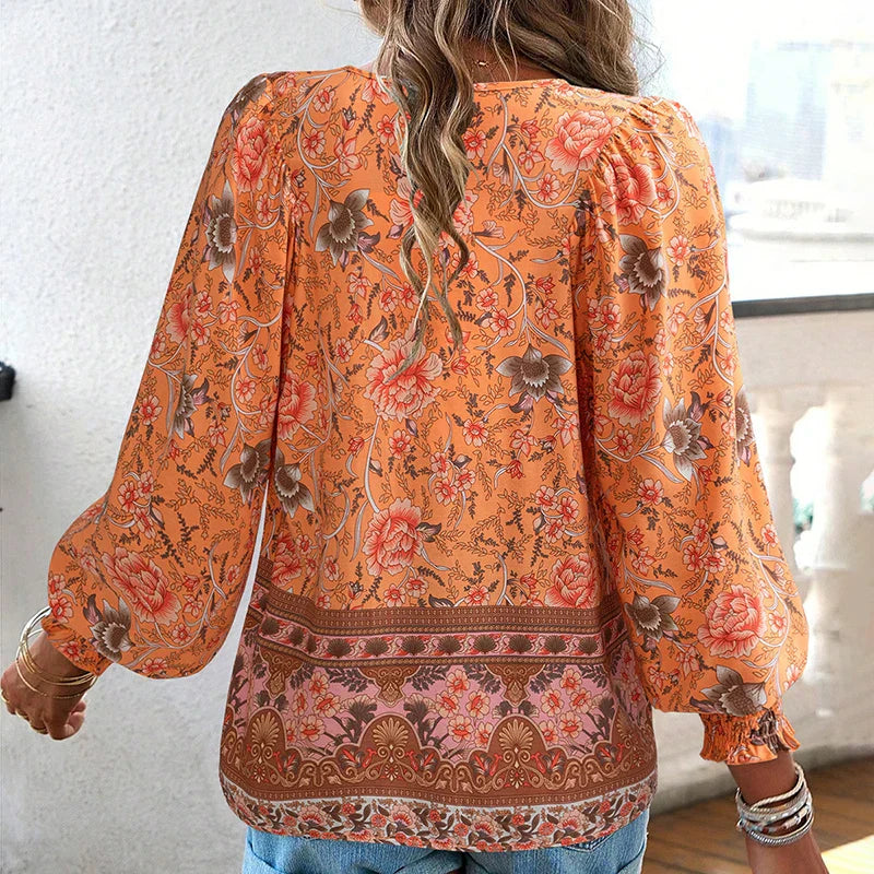 ANIKA AND STYLISH FLORAL BLOUSE