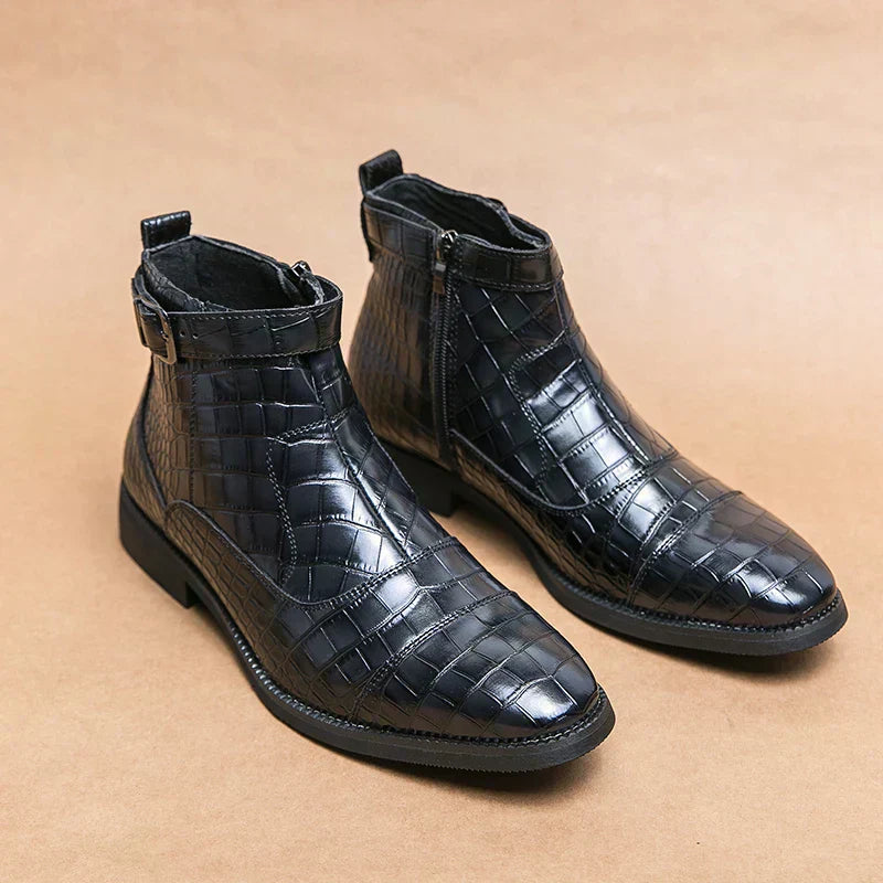 Dylan | Faux Leather Shoes with Clasp