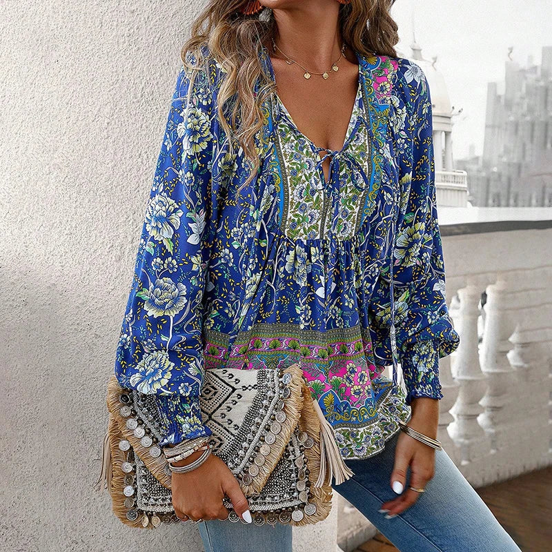 ANIKA AND STYLISH FLORAL BLOUSE