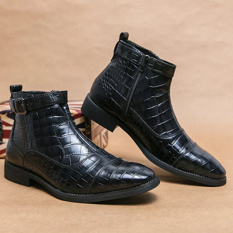 Dylan | Faux Leather Shoes with Clasp