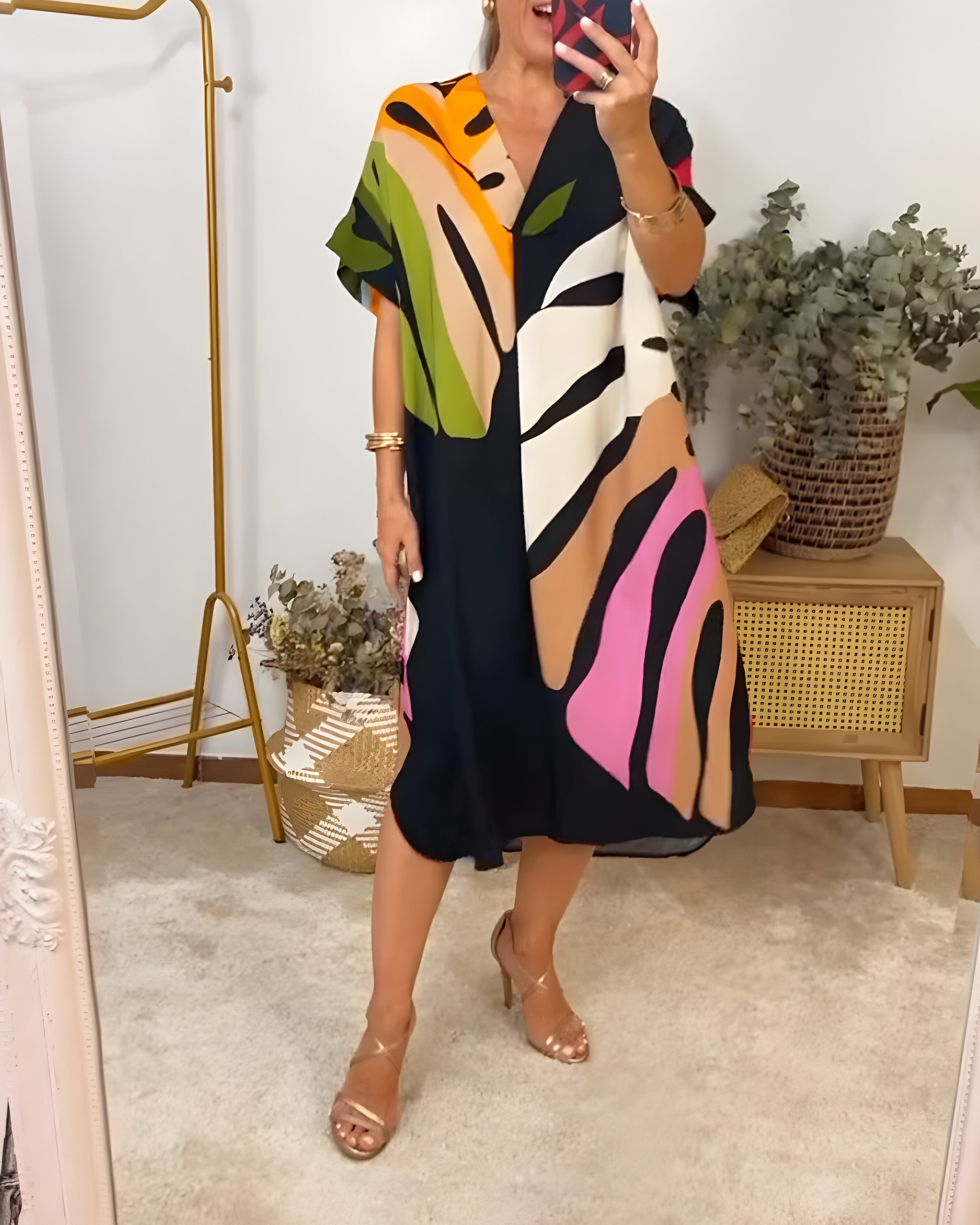 Rosaline™ - Vibrant Casual Dress