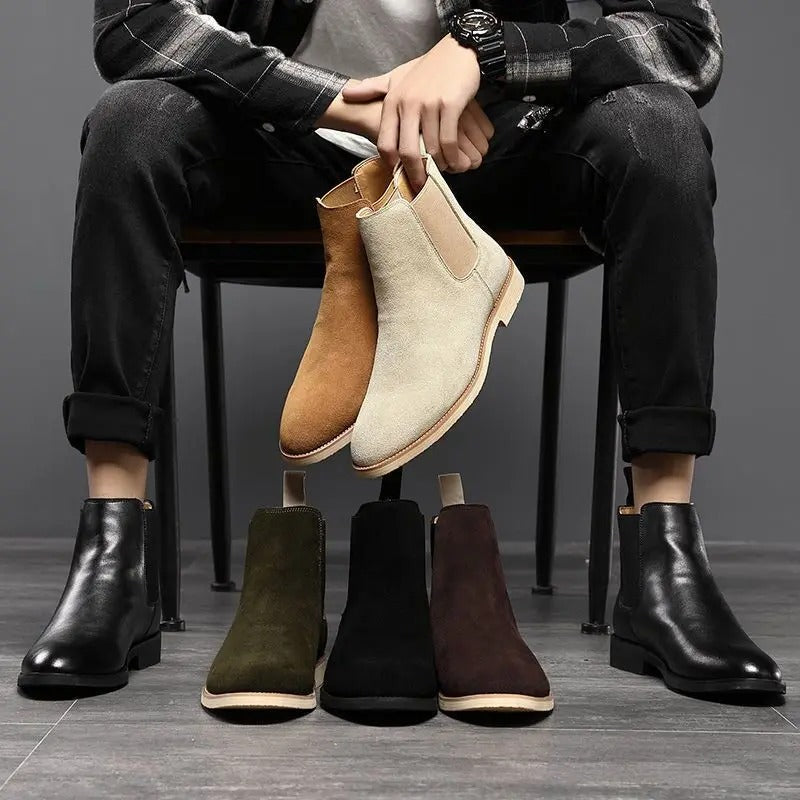 Bradley | Nubuck Chelsea Boots
